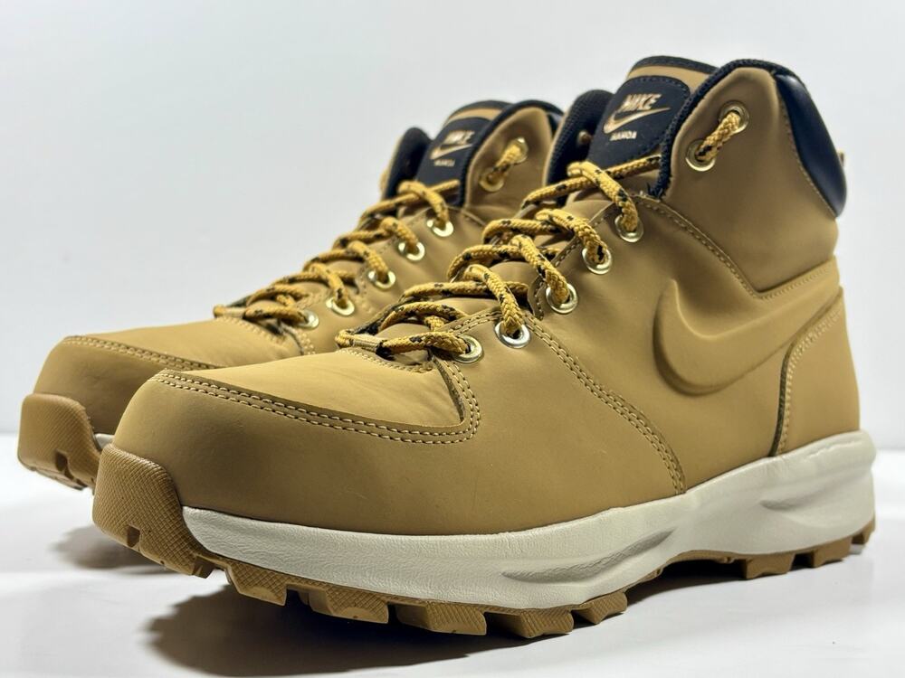 Nike Manoa Leather Boots Water Resistant Wheat Tan 454350-700 Men’s Size 8
